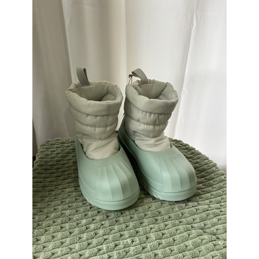 adidas women Adifom Superstar Winter Boots  Shoes Green - Size 5.5